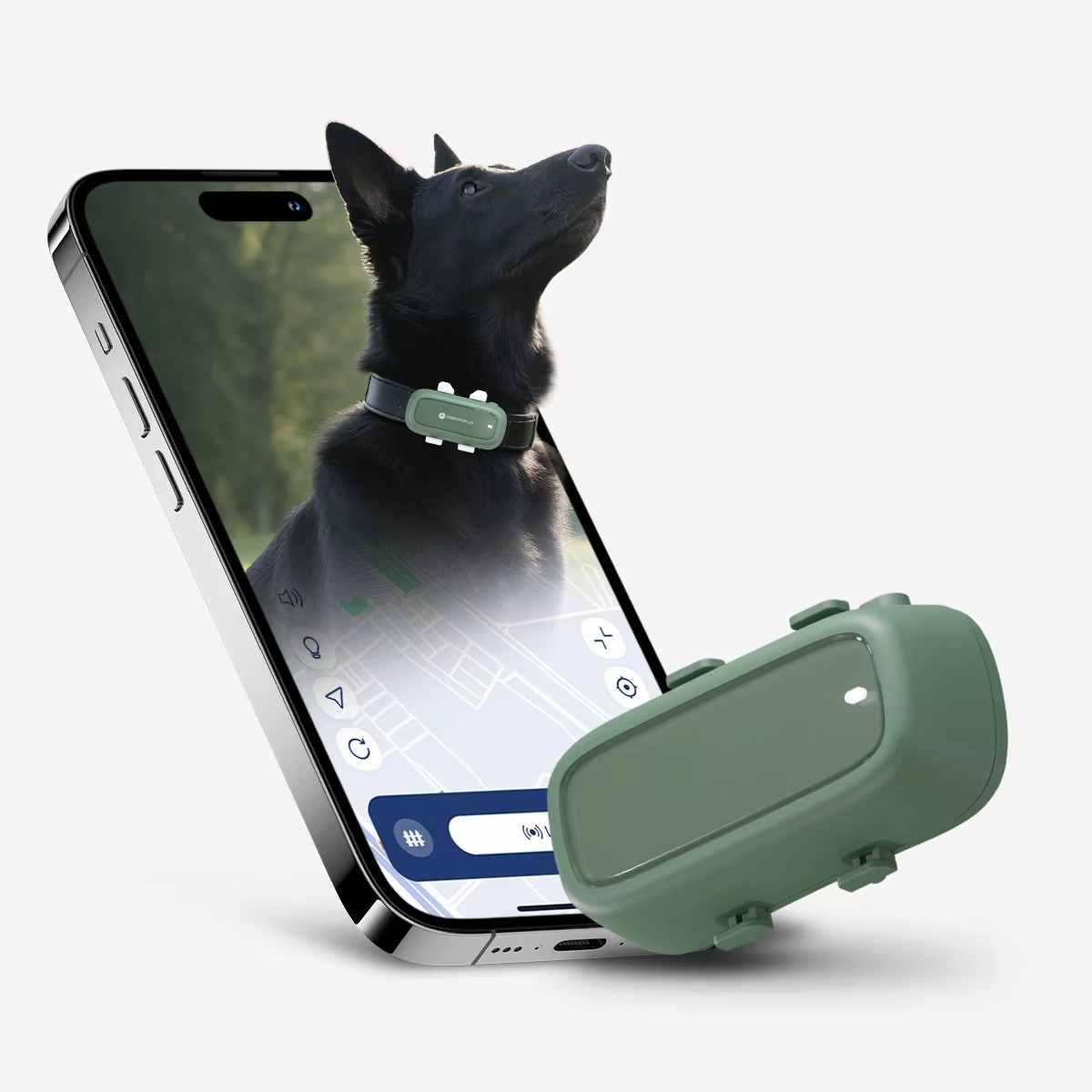 Outdoor Hunting Dog Collar - Rechargeable Electric Outdoor GPS Tracking Collar