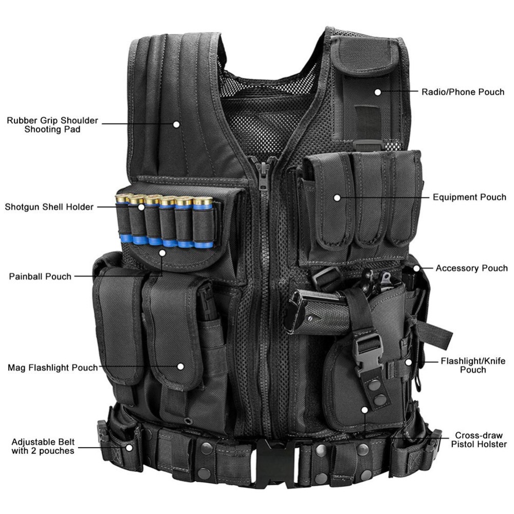 Adjustable Molle Tactical Vest - Hunting Outdoor Game recensie en prijs
