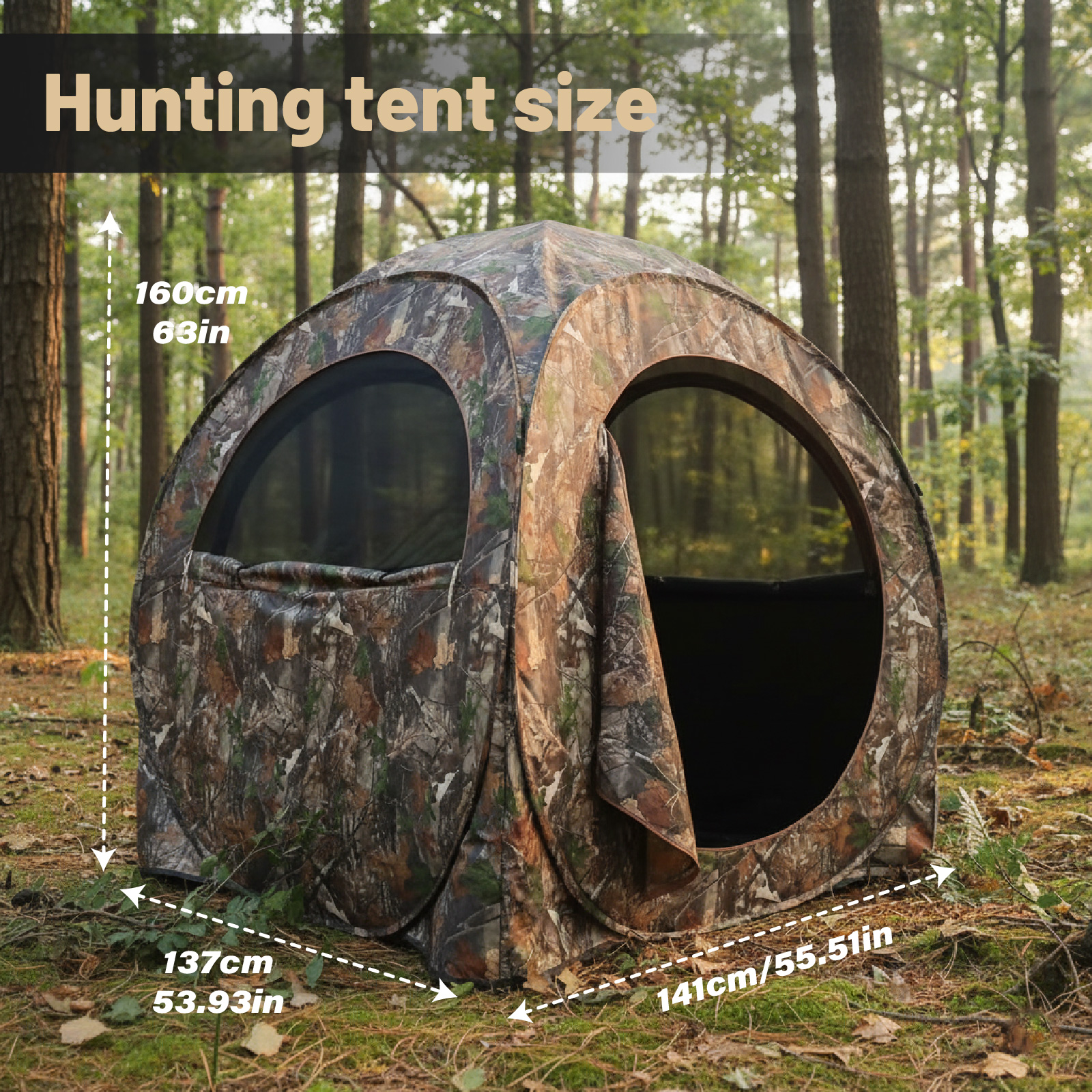 Camouflage Pop-Up Hunting Blin - Hunting & Outdoor Supplies Carterton Reviews recensie en prijs