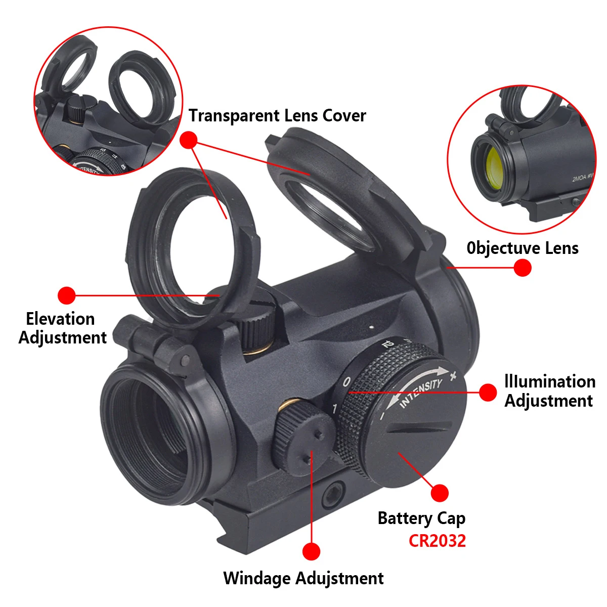 Tactical T01/02 2MOA Red Dot S - Outdoor Hunting Range recensie en prijs