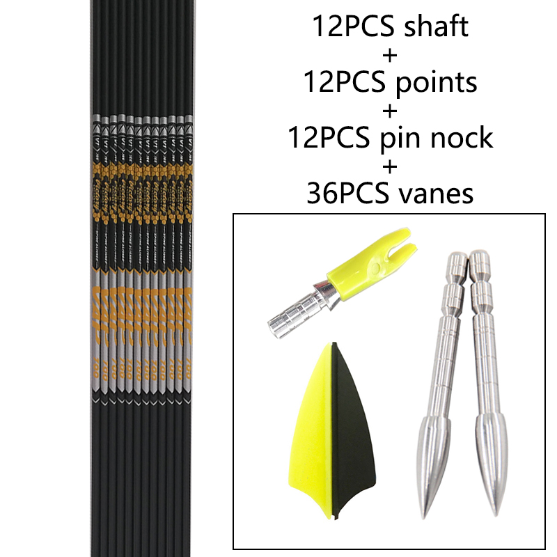 12pcs DIY Archery ID 4.2mm Spi - Arrow Carbon Shaft recensie en prijs