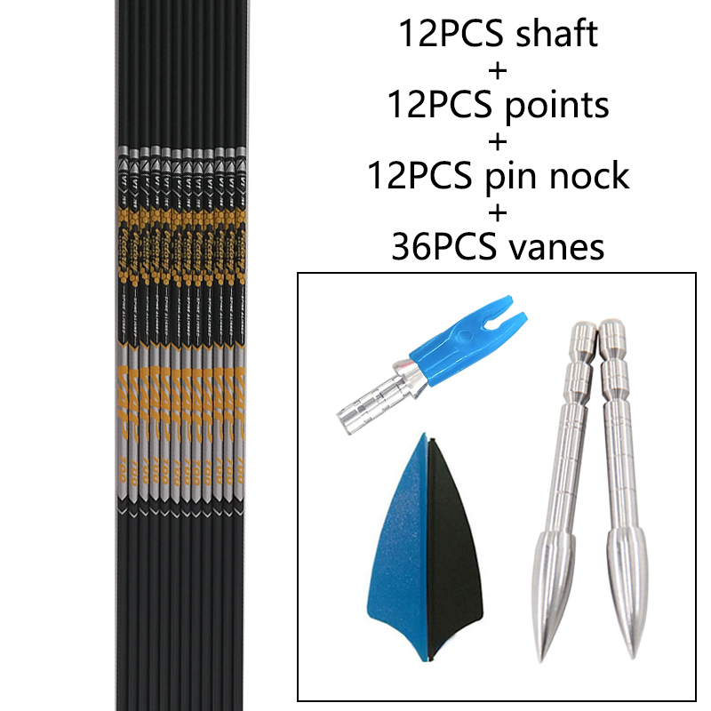 12pcs DIY Archery ID 4.2mm Spi - Arrow Carbon Shaft recensie en prijs
