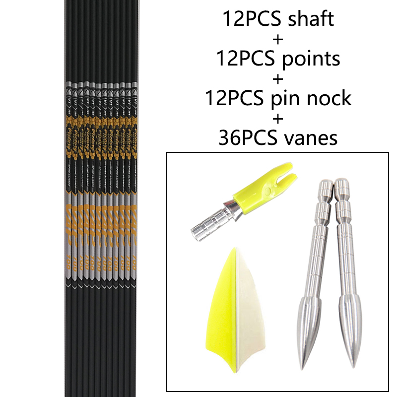 12pcs DIY Archery ID 4.2mm Spi - Arrow Carbon Shaft recensie en prijs