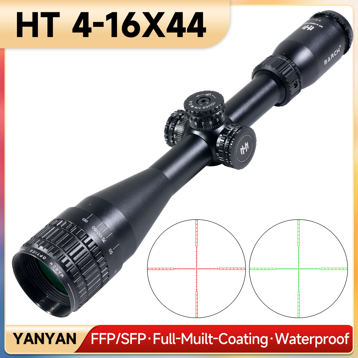 MARCH HT 4-16X44AOE Tactical S - Outdoor Hunting Range recensie en prijs
