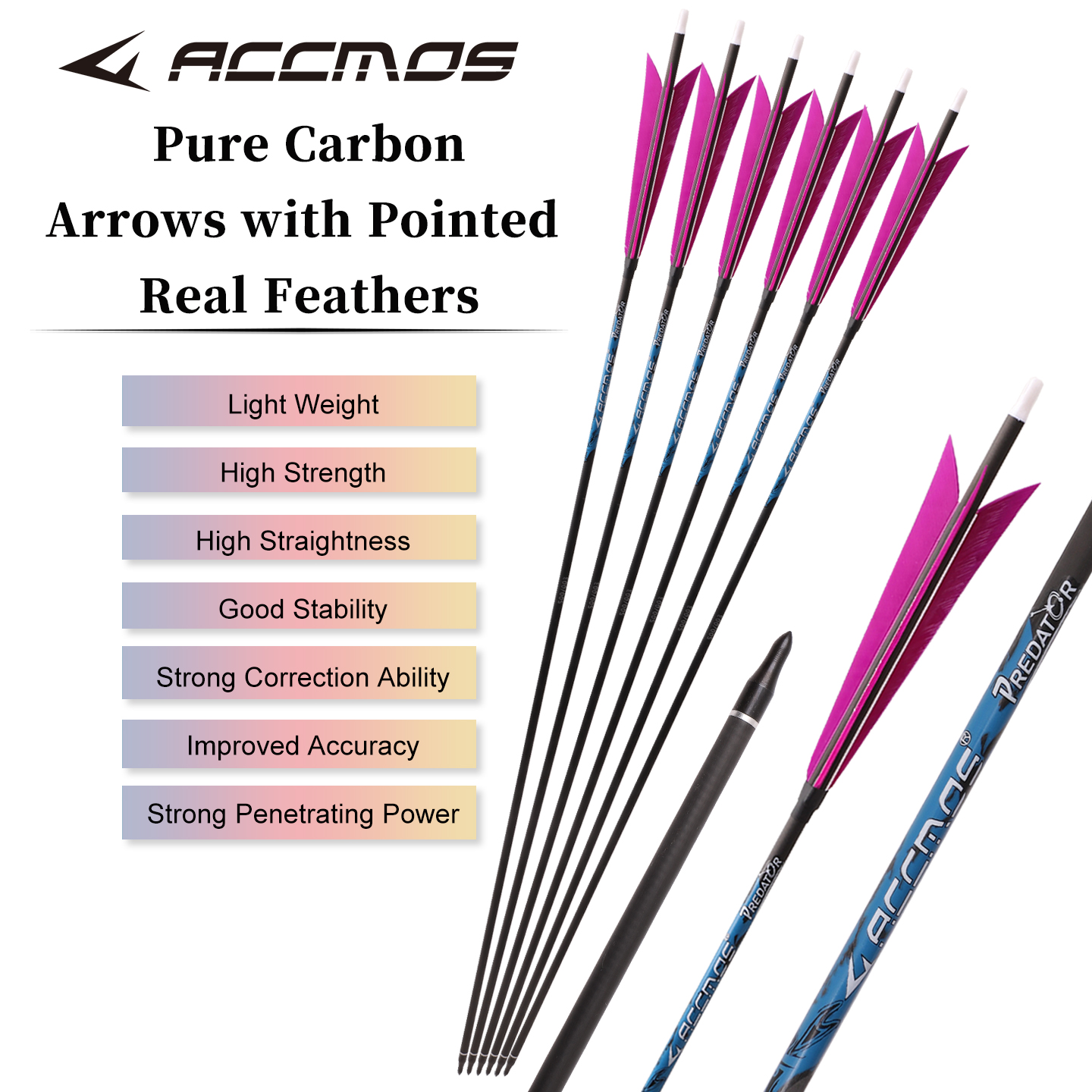 Sharp Turkey feather Pure Carb - Arrow Carbon Shaft recensie en prijs