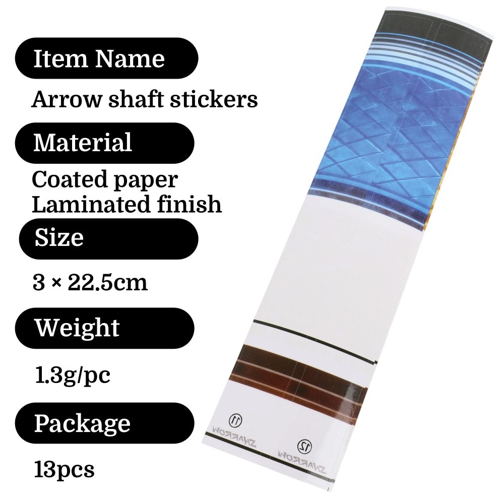 13pcs Arrow Shaft Stickers Wra - Arrow Carbon Shaft recensie en prijs